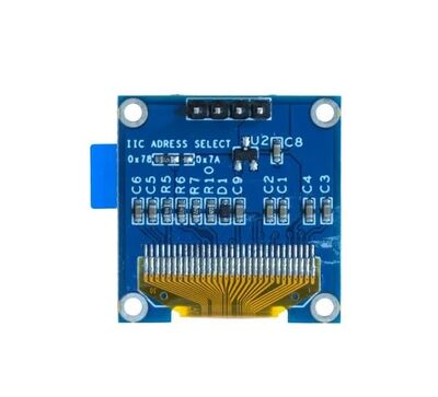 0.96 inç OLED Ekran - 128x64 - I2C Adresleme - SSD1306 Sürücü