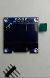 0.96 inç OLED Ekran - 128x64 - I2C Adresleme - SSD1306 Sürücü - Thumbnail