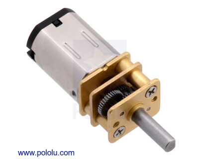 Pololu 10:1 Micro Metal Redüktörlü Motor HP 6V 3100rpm PL-999