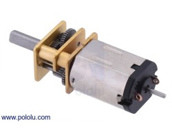 Pololu 10:1 Micro Metal Redüktörlü Motor HPCB 12V Dual Şaft PL-3048 - Thumbnail