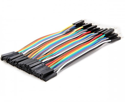 Çin - 10cm 40pin Dişi-Erkek Jumper Kablo Çin - 10cm 40pin Dişi-Erkek Jumper Kablo