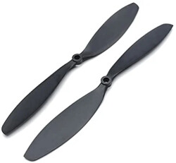 Jsumo - 1147 2 Bıçak Plastik Pervane Seti - CW/CCW, Siyah
