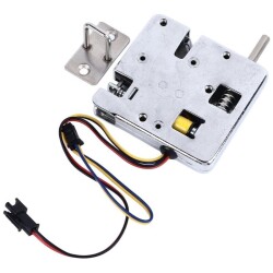 Çin - 12V 1A Paslanmaz İtmeli Selenoid Kilit XGS-G60, 0.5 - 4kg İtme, 150kg Tutma