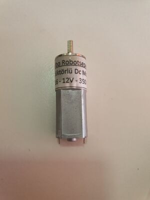12V 350Rpm 16mm Redüktörlü DC Motor