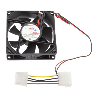 12V Aksiyel Fan - 80x80x25mm 0.18A 2.16W 3200rpm 4Pin