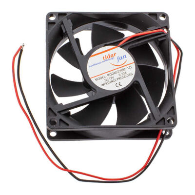 12V Aksiyel Fan - 80x80x25mm 0.2A 2.4W 3200rpm BB
