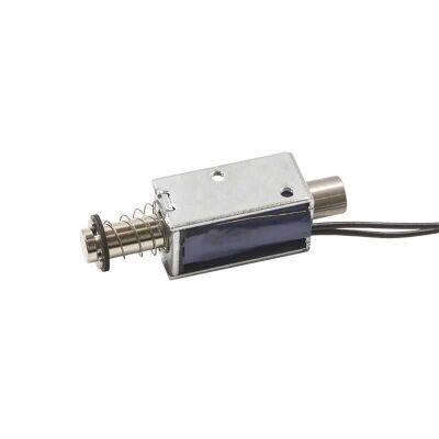 12V İtme Çekme Selenoid Bobin 0730S-12V19, 10mm Strok, 7.6W