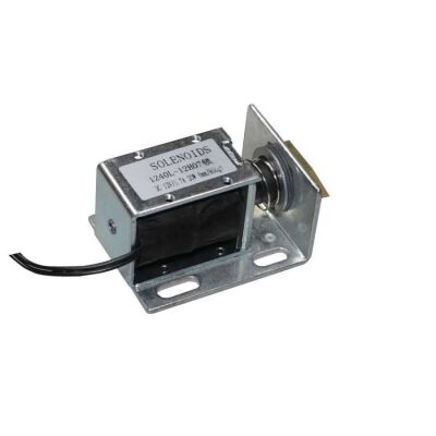 12V Selenoid Kilit 1240L-12H07, 9mm Strok, 20W