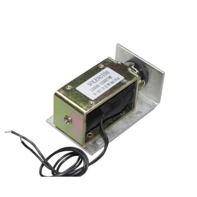 12V Selenoid Kilit 1253S-12A07, 10mm Strok. 20.4W