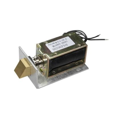 12V Selenoid Kilit 1253S-12A07, 10mm Strok. 20.4W