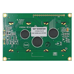 16X4 Karakter LCD Ekran - Yeşil Üzerine Siyah, STN YG Pozitif - Thumbnail