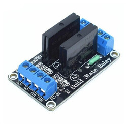 Çin - 2 Kanal Solid State Röle SSR (Katı Hal Rölesi) - 5V, 2A, Arduino RPi Uyumlu Çin - 2 Kanal Solid State Röle SSR (Katı Hal Rölesi) - 5V, 2A, Arduino RPi Uyumlu