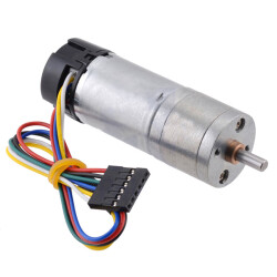 Pololu - 20.4:1 Metal Redüktörlü Motor 25Dx65L MP 12V 380rpm 48CPR Enkoderli PL-4863 Pololu - 20.4:1 Metal Redüktörlü Motor 25Dx65L MP 12V 380rpm 48CPR Enkoderli PL-4863