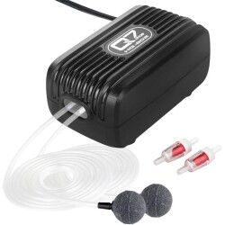 220V AC Çift Çıkış Dalgıç Akvaryum Hava Pompası (Air Pump) HQ-602, 3W, 2x2.5L/d - Thumbnail