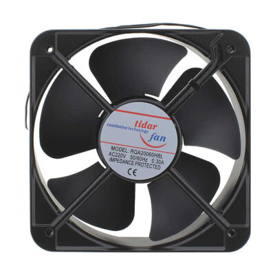 220V AC Kare Fan - 200x200x60mm