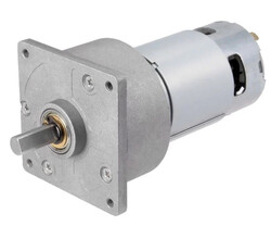 12V-24V 200Rpm 60mm Kare Flanşlı Redüktörlü DC Motor (Yüksek Tork) - Thumbnail