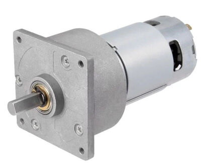 12V-24V 200Rpm 60mm Kare Flanşlı Redüktörlü DC Motor (Yüksek Tork)