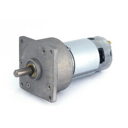 12V-24V 200Rpm 60mm Kare Flanşlı Redüktörlü DC Motor (Yüksek Tork) - Thumbnail