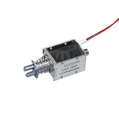 24V Çekme Selenoid Bobin 1240S-24A25, 10mm Strok, 23W