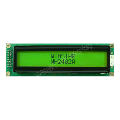 24x2 Karakter LCD Ekran - Yeşil Üzerine Siyah, STN YG Pozitif, 5V