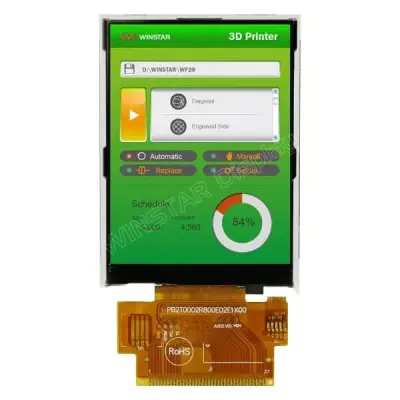 2.8 inç TFT LCD Ekran - 240x320, MCU, 37P, Kasasız
