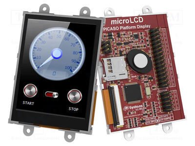uLCD-28PTU 2.8 İnç Dokunmatik LCD Modülü (Raspberry Pi & Arduino Uyumlu)