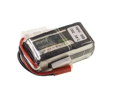 2S Lipo (Li-Po) Batarya - 7.4V, 850mAh, 30C Lityum Polimer Pil