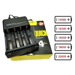 Çin - 3.7V 18650/22650/18350/16340/14500 Lityum İyon Pil Şarj Aleti (4 Pil yuvası)