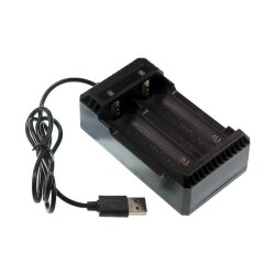 Çin - 3.7V 18650/22650/26650 Lityum İyon Pil Şarj Aleti - USB Giriş (2 Pil yuvası) Çin - 3.7V 18650/22650/26650 Lityum İyon Pil Şarj Aleti - USB Giriş (2 Pil yuvası)