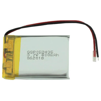 3.7V 400mAh Lipo Batarya (Konnektörsüz)