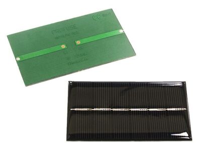 3V 250mA Fotovoltaik Güneş Pili (Solar Panel - Solarcell) - 93x55mm