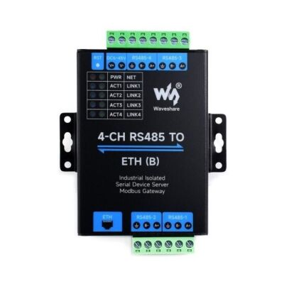 4 Kanal Endüstriyel İzolasyonlu RS485 to RJ45 Ethernet Server Modülü - 26360