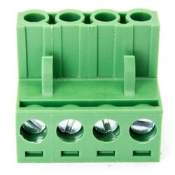 Çin - 4 Pin 7.62mm Geçmeli Klemens - Dişi, Yeşil Çin - 4 Pin 7.62mm Geçmeli Klemens - Dişi, Yeşil