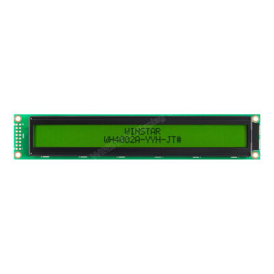 40x2 Karakter LCD Ekran - Yeşil Üzerine Siyah, STN YG Pozitif, 5V