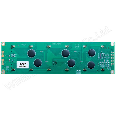 40x4 Karakter LCD Ekran - Yeşil Üzerine Siyah, STN YG Pozitif, 5V