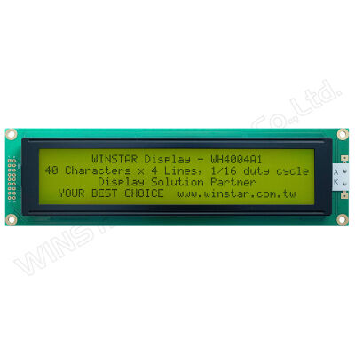 40x4 Karakter LCD Ekran - Yeşil Üzerine Siyah, STN YG Pozitif, 5V