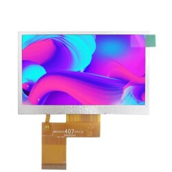4.3 inç Renkli TFT LCD Ekran - 480x272, RGB 24bit, 16.7M Renk - Thumbnail
