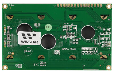 4x20 Karakter LCD Ekran - Yeşil Üzerine Siyah, STN YG Pozitif