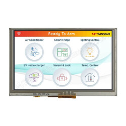 Winstar - Winstar 5 inç TFT LCD Ekran - 800x480, HDMI, Rezistif