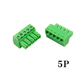 Çin - 5 Pin 5.08mm Geçmeli Klemens - Dişi, Yeşil