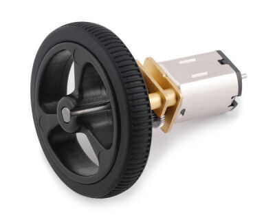 Pololu 50:1 Micro Metal Redüktörlü Motor HP 6V 590rpm - Dual Şaft PL-2213