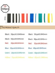 530 Parça Kutulu Renkli Makaron Seti (Yalıtım ve İzolasyon için) - Thumbnail