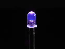 Çin - 5mm Ultraviyole UV Mor LED Çin - 5mm Ultraviyole UV Mor LED