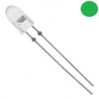 5mm Şeffaf Led - Yeşil