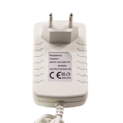 5V 2.5A Adaptör - Micro USB Telefon Tablet Raspberry Pi 3 B+ Şarj Aleti