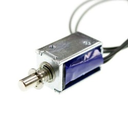 5V İtmeli Selenoid Bobin 0420S-SL06, 3mm Strok, 4.1W - Thumbnail