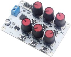 6 Kanal Potansiyometreli Servo Motor Kontrol Kartı - Thumbnail