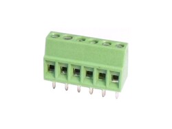 Çin - 6 Pin 5.00mm PCB Klemens - No 1 Yeşil Çin - 6 Pin 5.00mm PCB Klemens - No 1 Yeşil