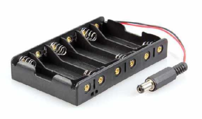 6'lı AA 1.5V Pil Yuvası Jaklı