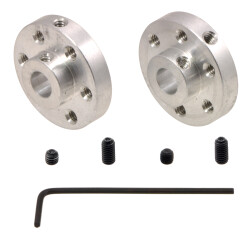 Pololu - 6mm Mil için #4-40 Delikli Alüminyum Montaj Göbeği (2 Adet) - PL-1083